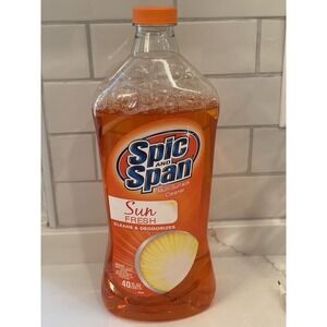 Spic and Span Multi-Surface Cleaner Deodorizer Sun Fresh Scent 40 fl oz 80% Full
